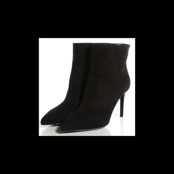 LOUIS VUITTON Suede Eyeline Ankle Boots 37 Black - Picture 3 of 6